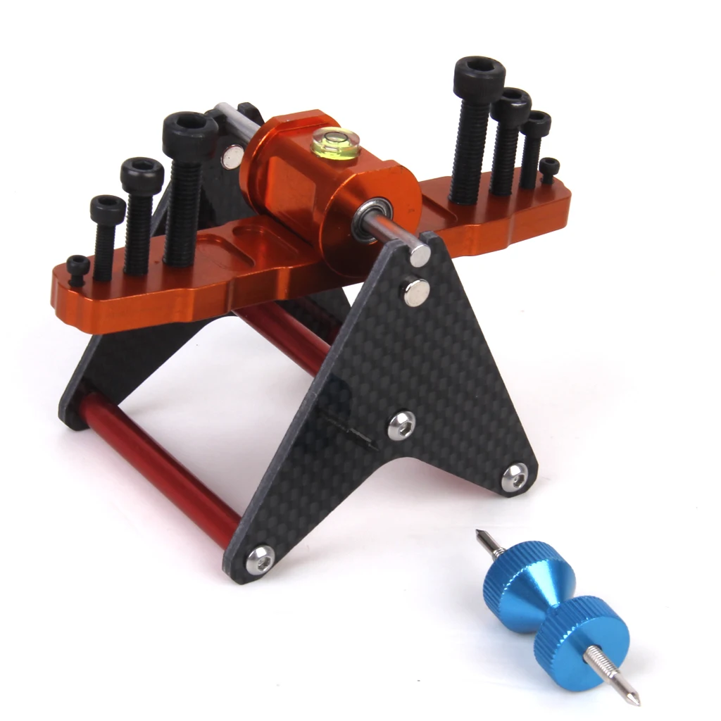 Propeller Balancer Carbon Metal Structure Static Dynamic Balance Spinner Tool for 250 700 RC Helicopter