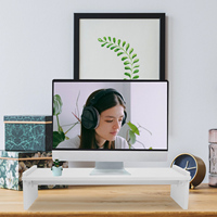 Adjustable Monitor Stand for Ergonomic Desk Setup Computer Screen Riser with Height Control Laptop Stand for Office and Home Use