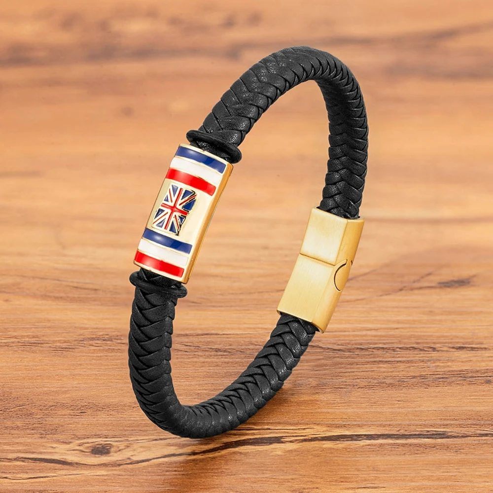 XQNI UK Britain Flag Braided L - огляд і ціна Vintage Fashion Uk