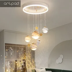 Artpad Chandelier for the Children's Room 52W Ceiling Lamp Living Room Chandeliers Moon Lamp