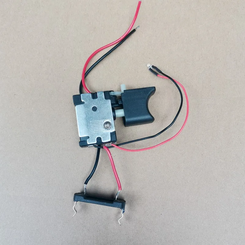 DC 7.2 V 12V 24V  lithium battery trigger switch used for drilling speed control with LED light speed control trigger switch