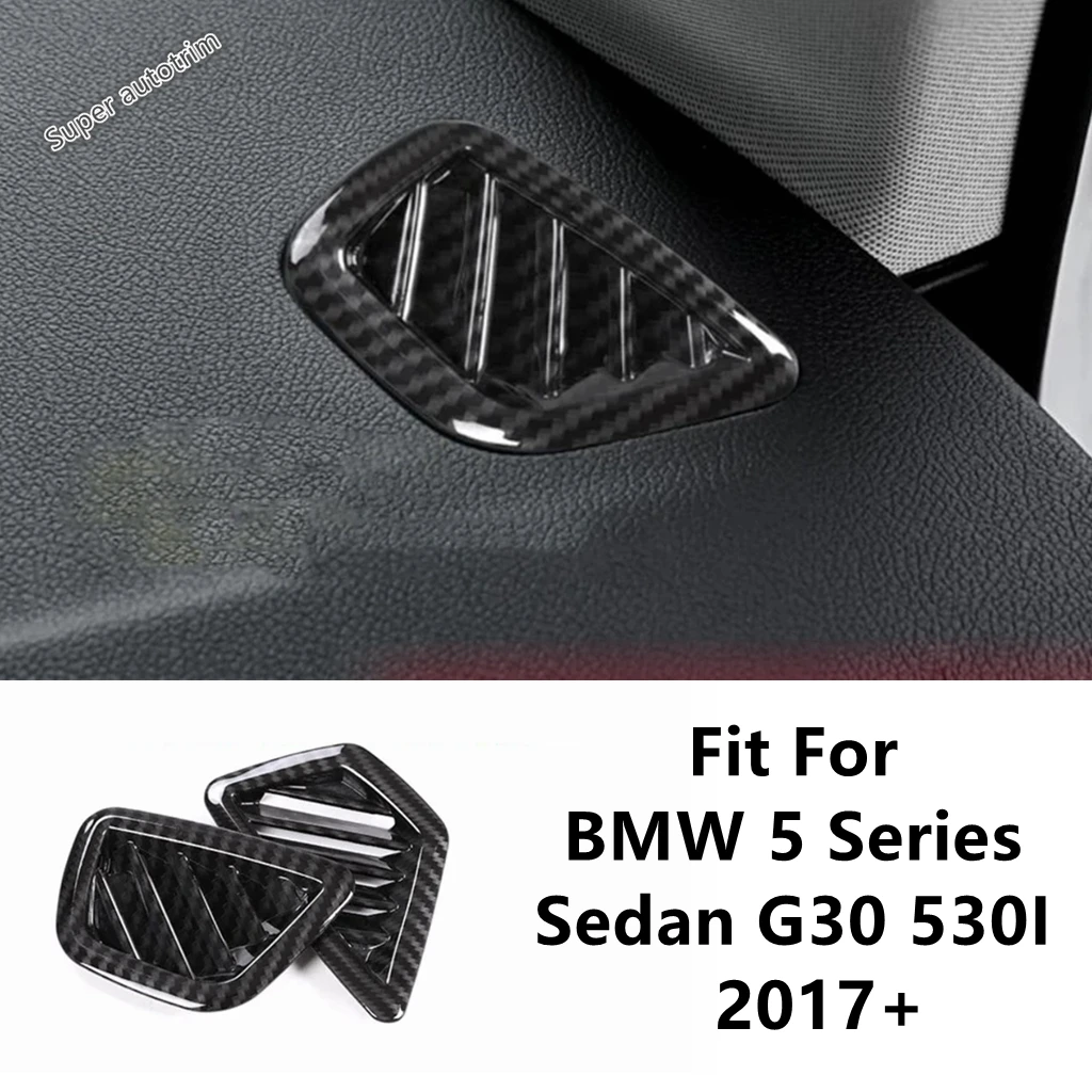 

Dashboard Front AC Air Conditioning Outlet Vent Frame Cover Trim Carbon Fiber Accessories For BMW 5 Series G30 530I 2017 - 2020