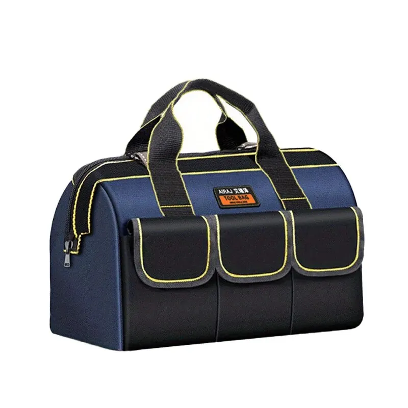 AIRAJ 13in New Electrician Tool Bag with Reflective Strip Oxford Cloth Wear-resistant Multi-Pocket Waterproof Storage