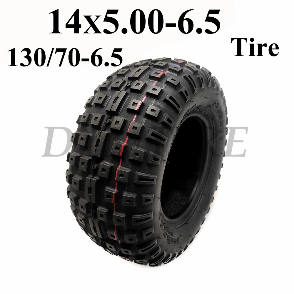 

14x5.0-6.5 Tire for Electric Scooter Motorcycle 130/70-6.5 Widened Wear-resistant Anti-skid Off-road Tubeless Tyre Accessories