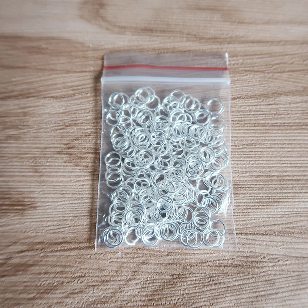 

200pcs Split Rings Stainless Steel Key Chain Bag Buckle Lightweight Anti Rust DIY Craft Project Open Ring Accessories Jewelry