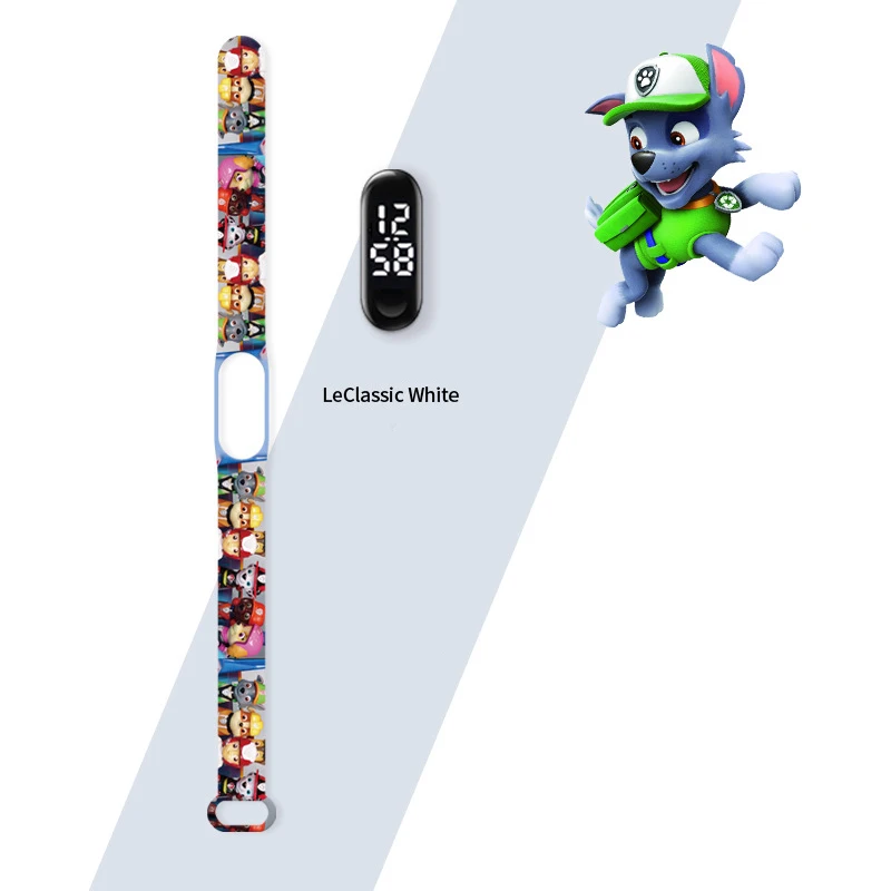 باو باترول الأطفال LED ساعة الرياضة سوار الفتيات الفتيان الساعات سيليكون الذكية شاشة تعمل باللمس الاطفال ساعة إلكترونية هدية عيد ميلاد #6