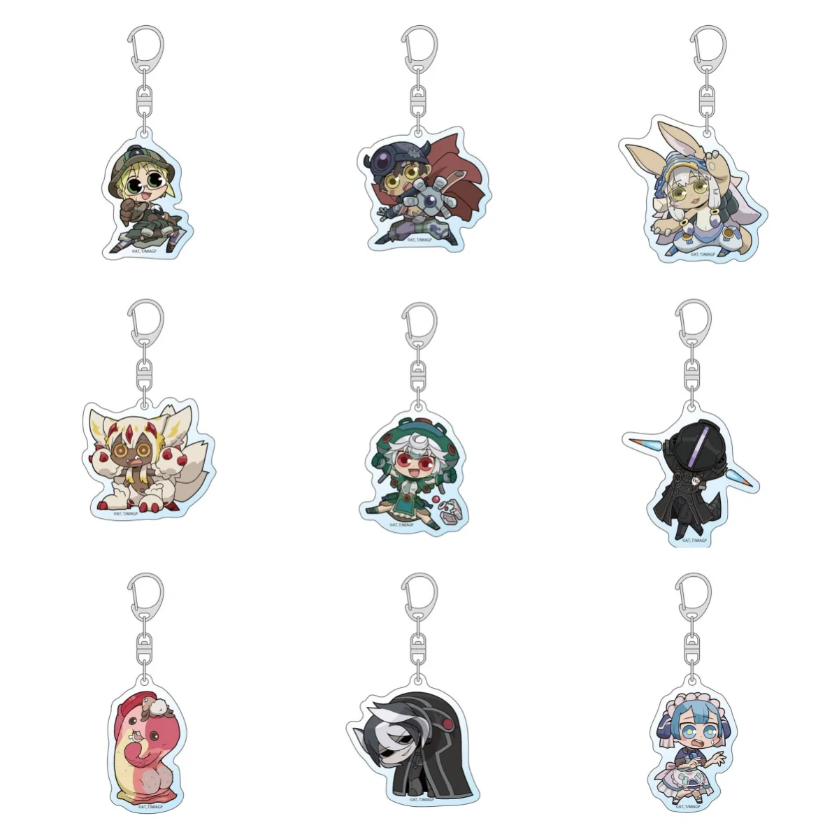 Anime Made in Abyss Acrylic Keychain Pendant Bag Car Keychain Accessories Cell Phone Acrylic Key Rings Decor Gift