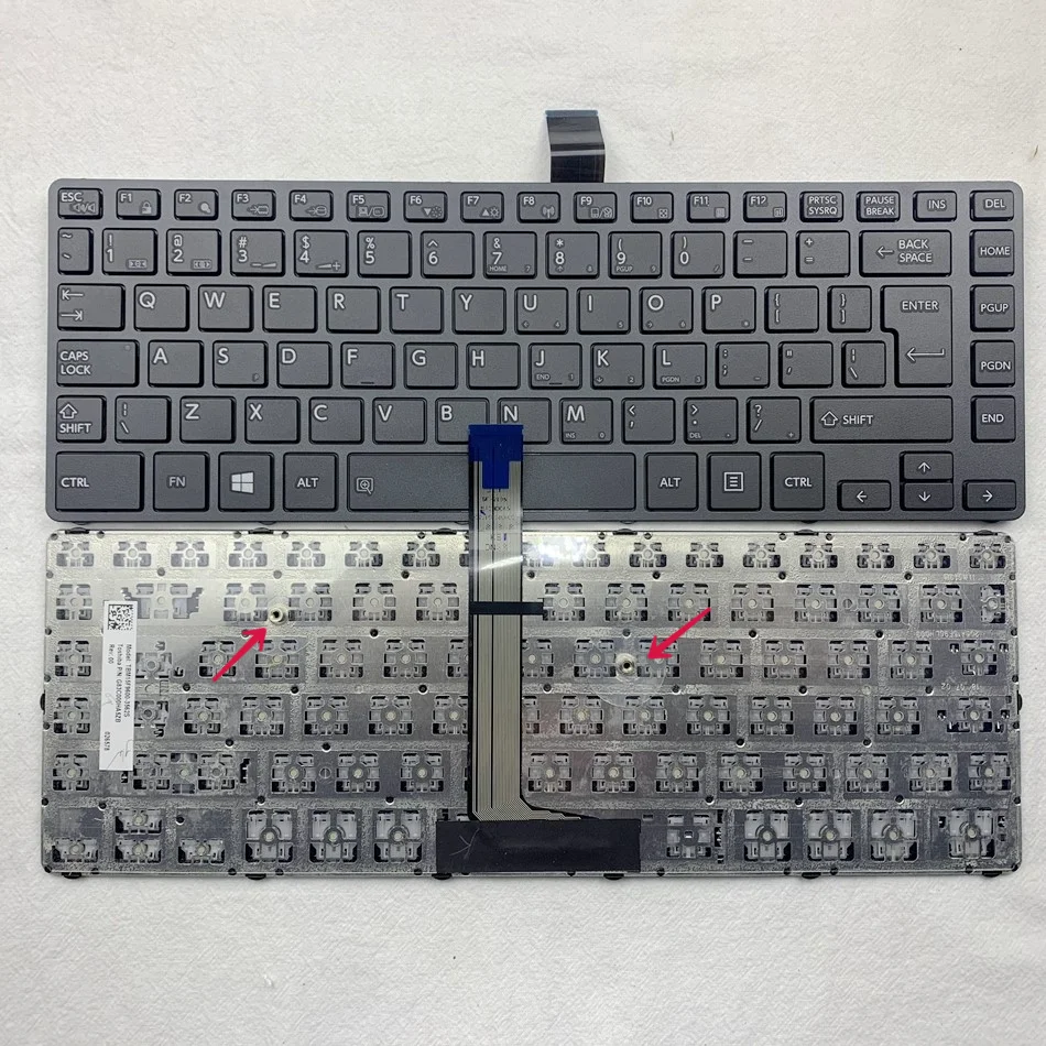 

US-International Laptop Keyboard For Toshiba Tecra A40-C-14L A40-C-17C A40-C-1DEt Black US-I Layout