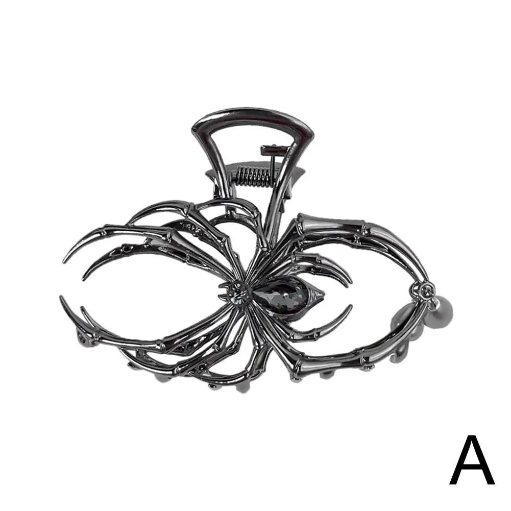 1pcs Big Sliver Spider Hair Claw Clips For Women,strong Hold Hair Jaw Clips For Thick Thin Hair,halloween Hair Accessories R6l4 image 4