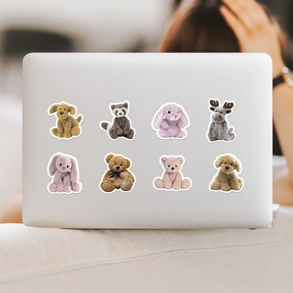 50PCS Cute Teddy Bear Doll Sticker Graffiti DIY Phone Case Scrapbook Water Cup Laptop Guitar Waterproof Decal Kids Toy view 4