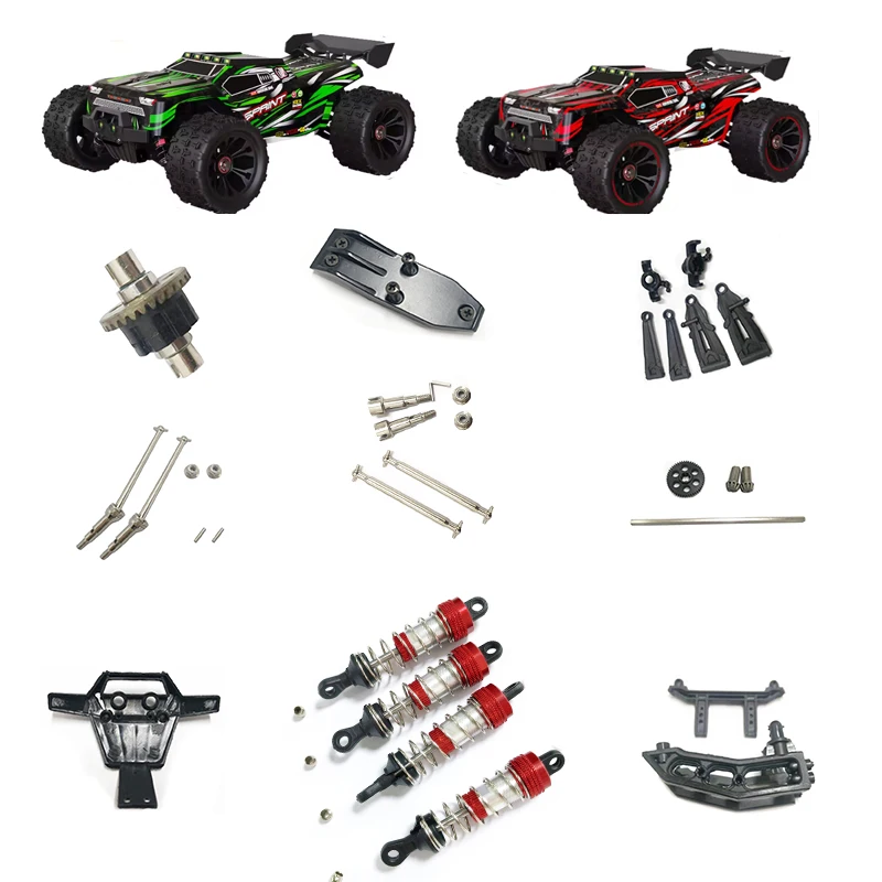 Pièces Tenspeed RC Car 9522 PRO : bras oscillant, tige de traction, tasse de direction, pneu, châssis, arbre de transmission, roulement, mécanisme de direction,