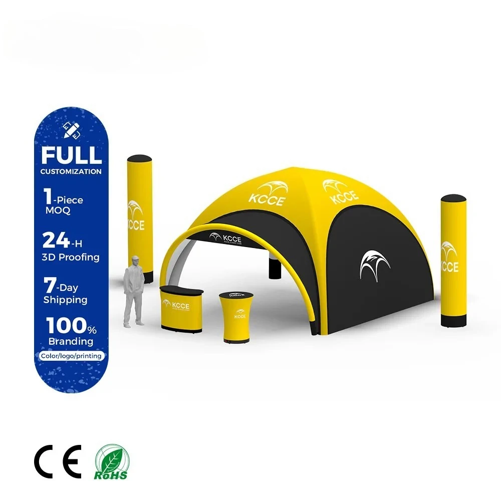 Custom Inflatable Advertising Tents Air Marquee Gazebo for Global Fairs Distribution with Waterproof Canopy and Sealed TPU Liner