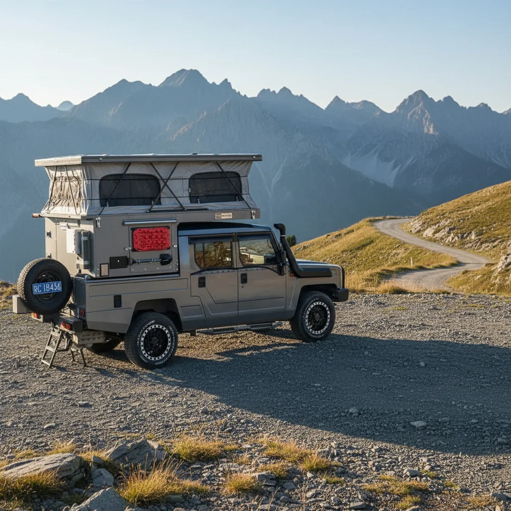 4X4 All-Terrain Truck Pickup Camper for Traveling OEM Pickup Camper RV Designed for Pickup Truck Slide in Hard Top Pop up Camper