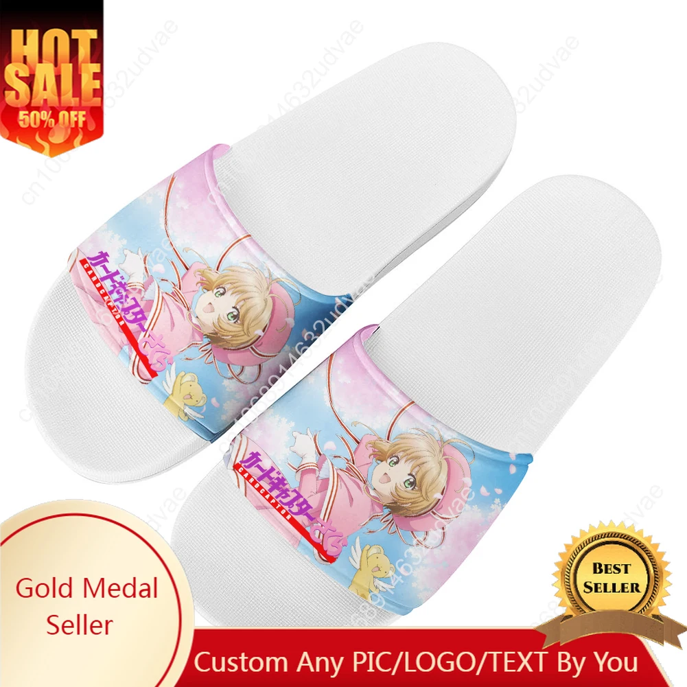 

Cardcaptor Sakura Slippers Home Bathroom Sandals Water Shoes Men Women Teenagers Indoor Poor Sandal Customized Summer Slipper