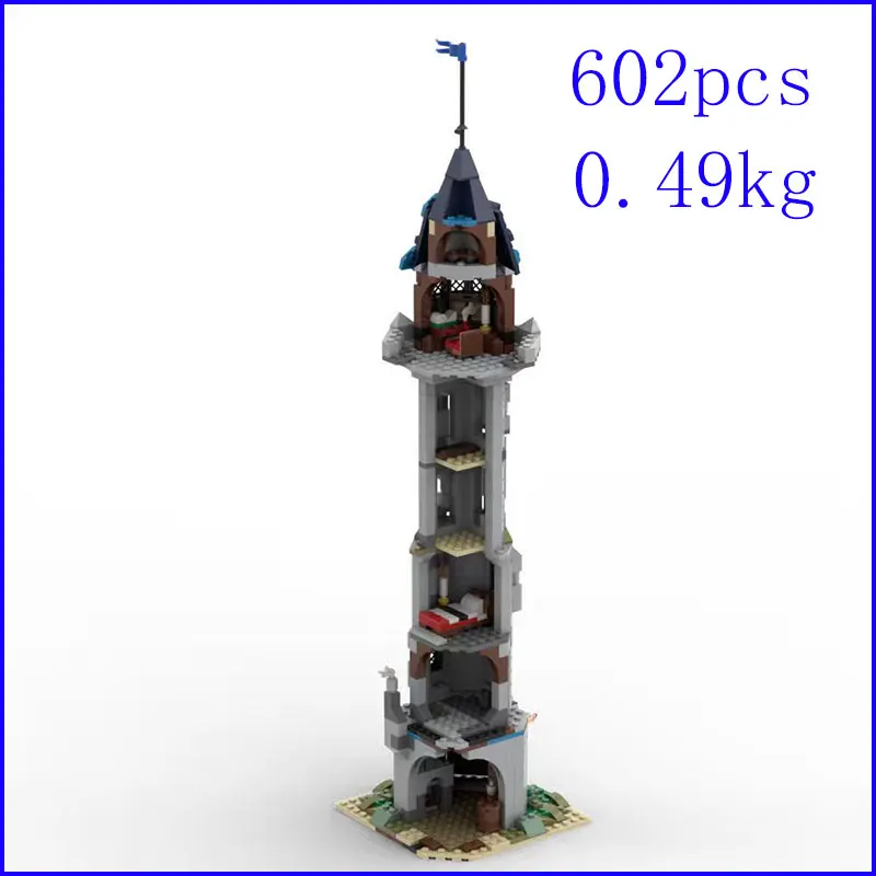 Spot MOC-234708 602 pz costruzione torre FAI DA TE piccole particelle assemblaggio blocchi di costruzione giocattolo educativo modello regalo set ornamenti