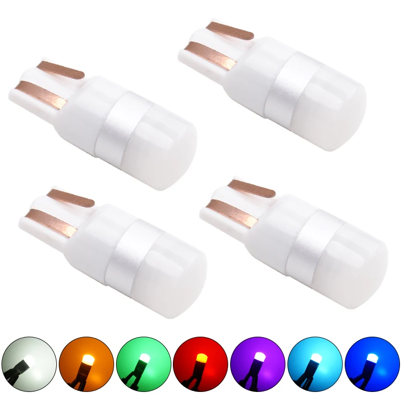 

4pcs T10 LED W5W Car Wedge Clearance Lights Reading Dome Light 12V Automobiles Dashboard LED Indicator Light License Plate Lamp
