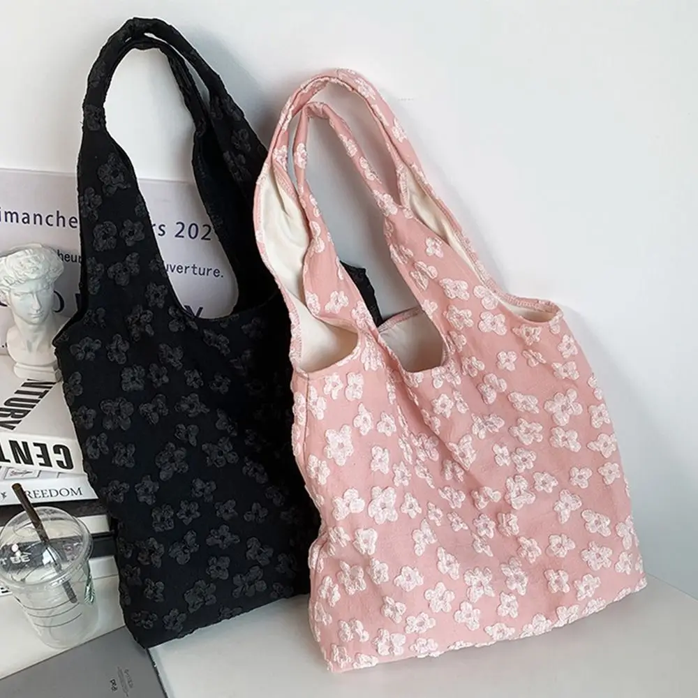 Women Lace Shoulder Bags Soft Handbags Flower Tote Bags Girls Large Capacity Bags