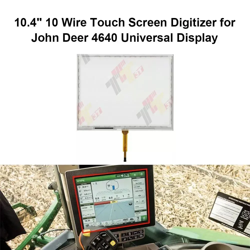 10,4" 10-Pin-Touchscreen-Digitizer für John Deere 4640 Universal-Display – Detail 2