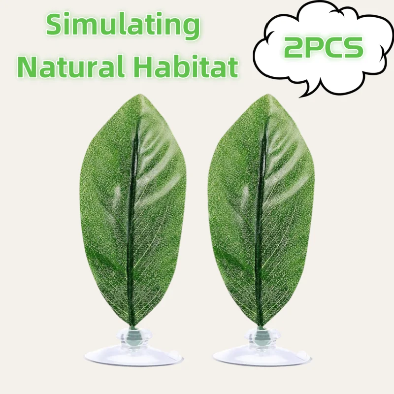 2Pcs Betta Bed Leaf Pad Hammock for Betta Fish Improves Betta\'s Health by Simulating The Natural Habitat Natural Rest Area
