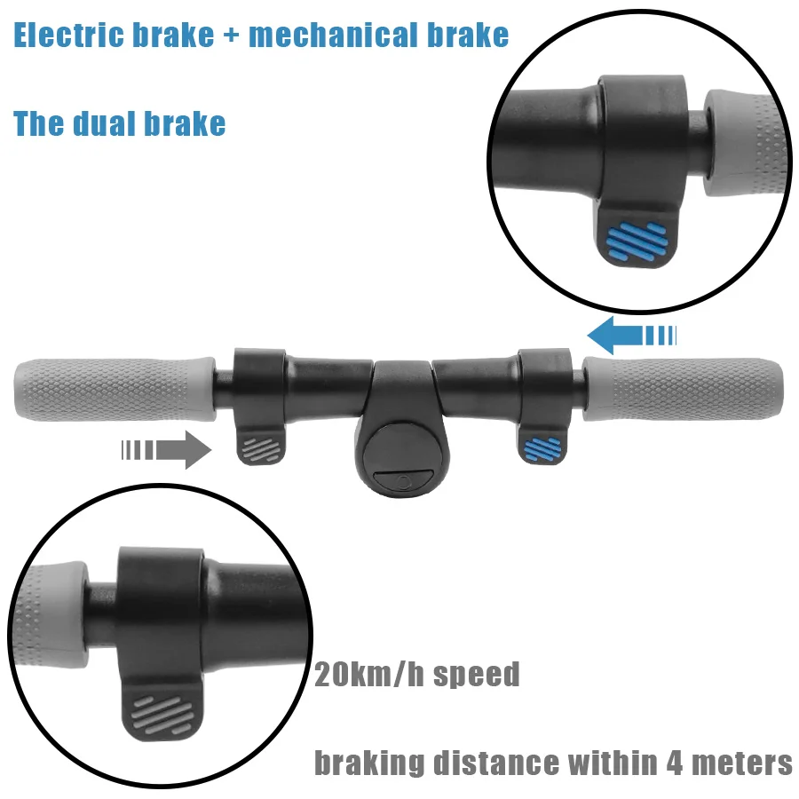 Aluminum Alloy Handlebar And Headlight Electric Scooter Hand Grip Assembly Compatible for Segway Ninebot ES1 ES2 ES4 Parts