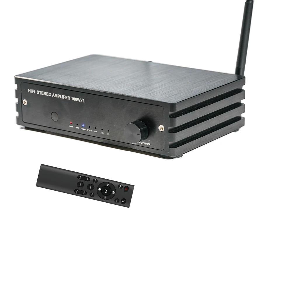 Samtronic SM615 Professional Digital Power Amplifier Ultra-low Distortion High Power 100W+100W Stereo Sound Aluminum Alloy Mini