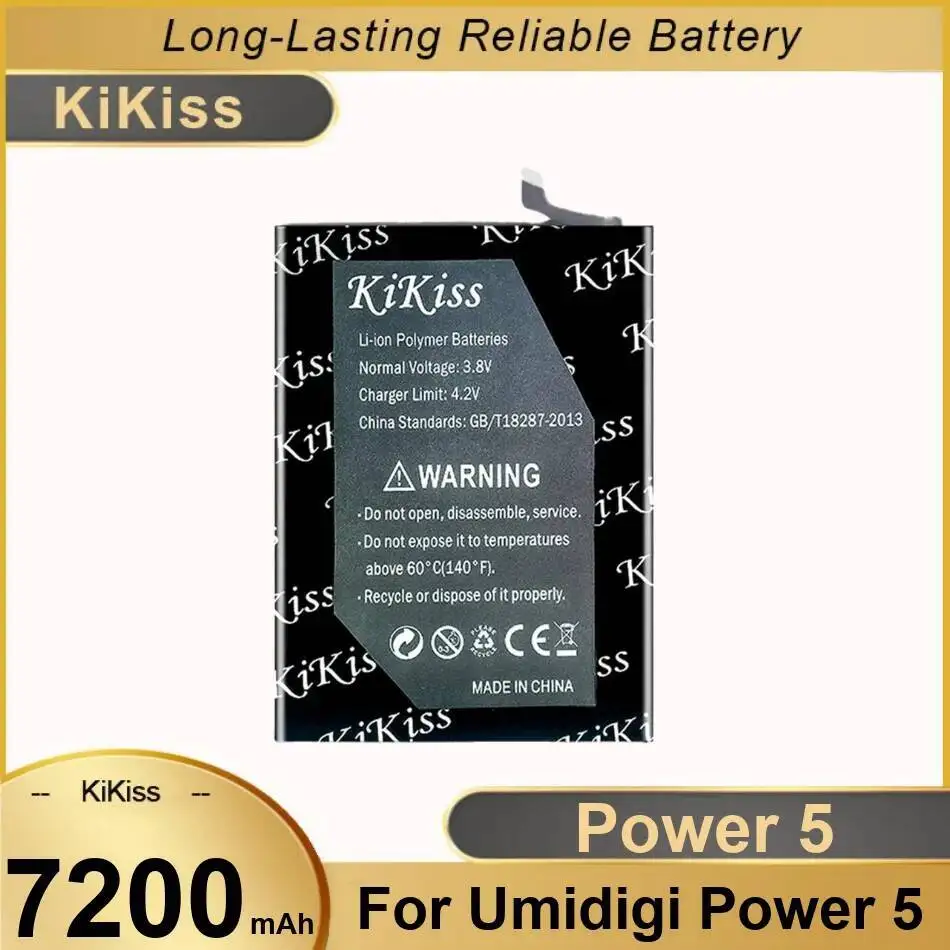 

High Capacity 7200Mah Mobile Phone Battery For Umidigi Umi Power 5