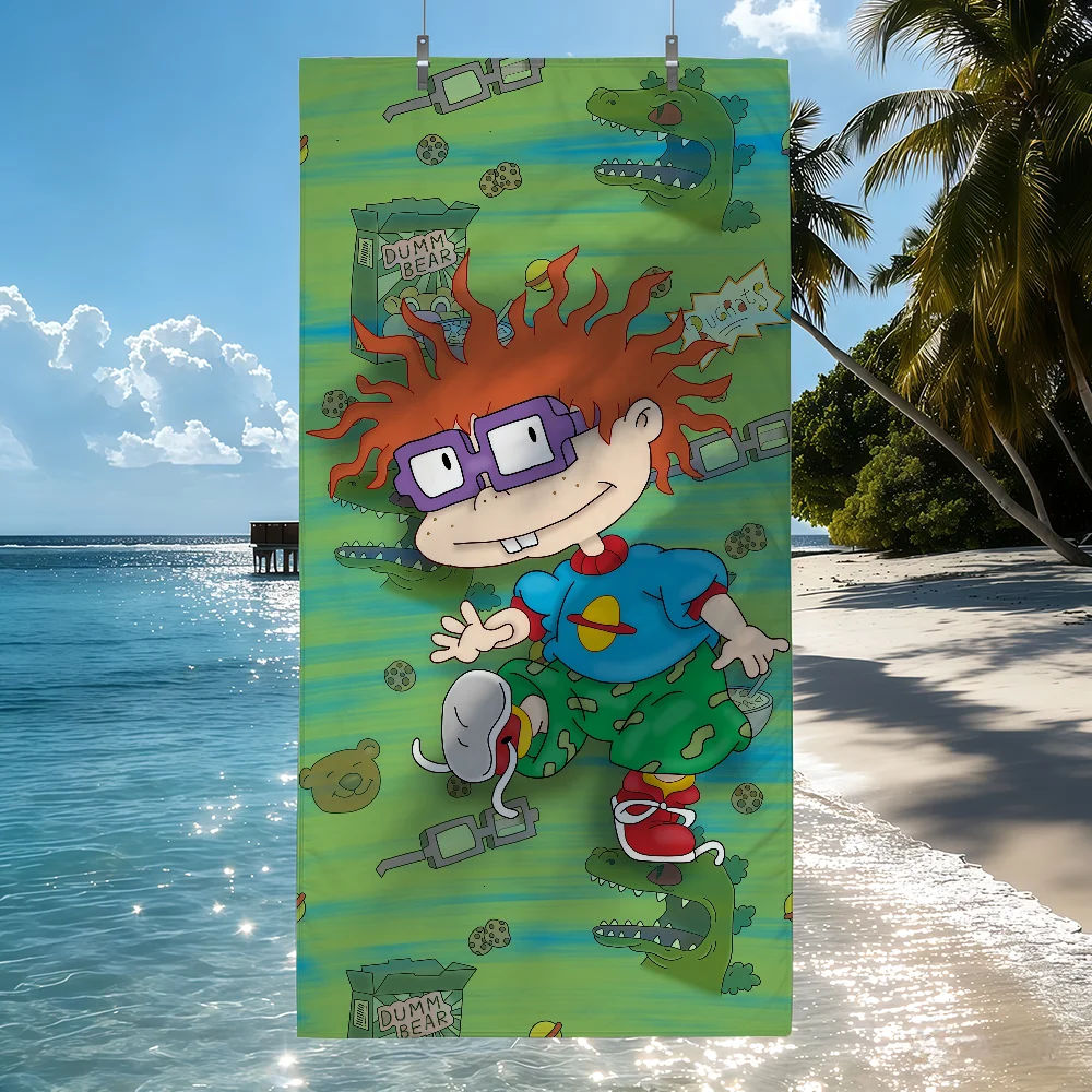 Anime R-RUGRATS-S Towel Sports Quick Dry Travel Camping Sandproof Soft Light Large Beach Towel