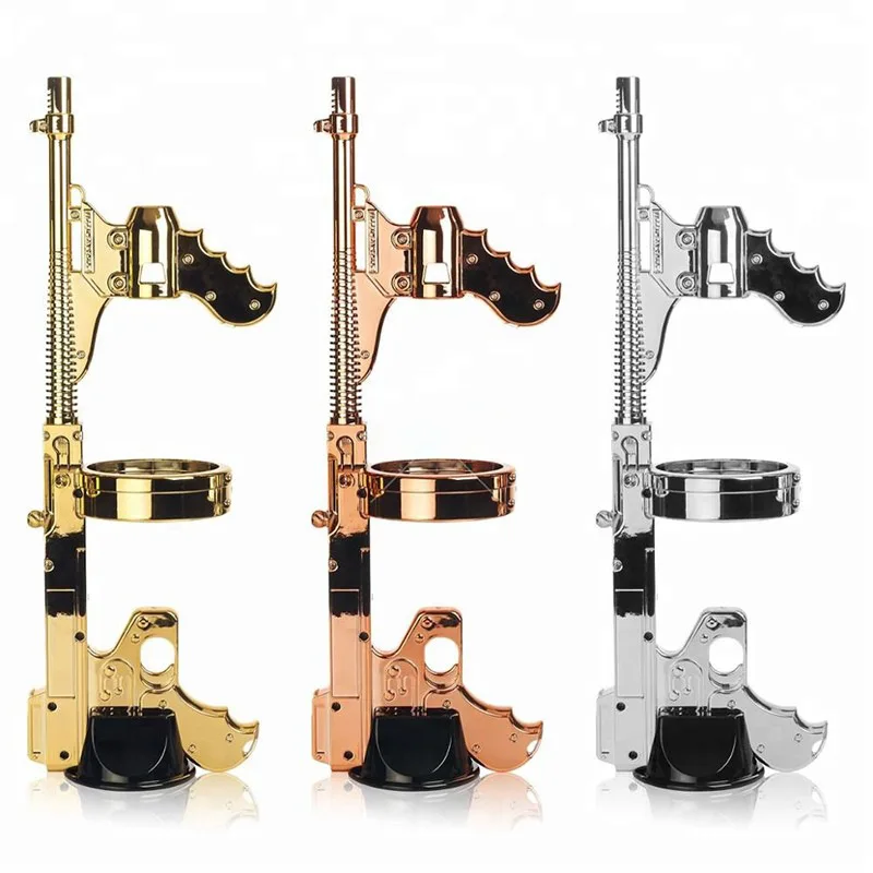 

LED luminous champagne gun, wine feeder bar party pour champagne display stand opening atmosphere props