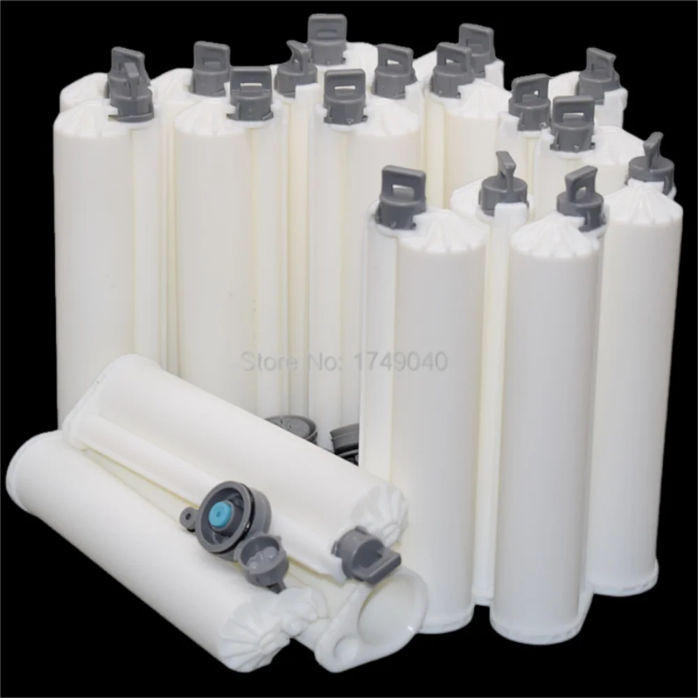 

500pcs 75ml 10:1 Epoxy AB Tube Cartridge Resin Adhesive Empty Dual Cartridge Two Part for Manual Caulking Gun Dispenser