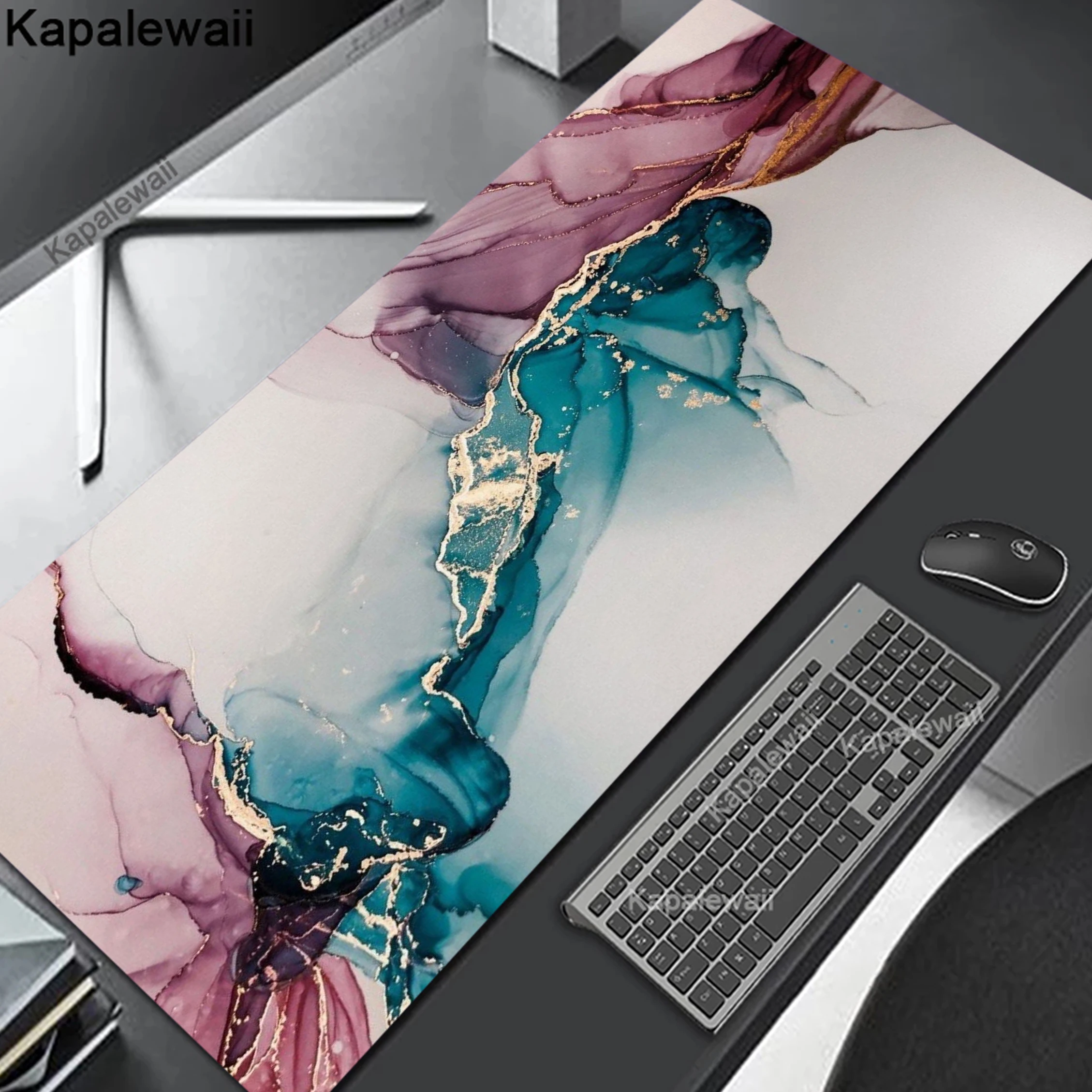 

Marble Mouse Pad HD Print Gaming Mousemat Large Desk Mat Pc Gamer Accessoires Mousepad Speed XXL 900x400 Keyboard Mousepad