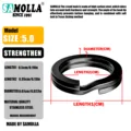 black 5mm 100pcs