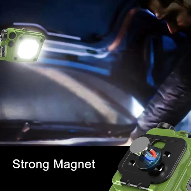 المحمولة البسيطة المفاتيح مصباح يدوي USB قابلة للشحن مصباح ليد جيب المفاتيح ضوء للمشي في الهواء الطلق فانوس التخييم B دائم