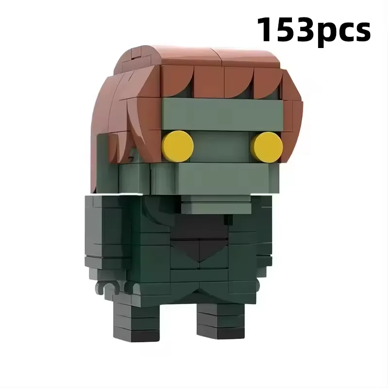 

Building Blocks MOC Classic Mystery Cartoon Squad Cube Figures Retro Detective Dog Monster Hunter Team Display Adult Brick Set
