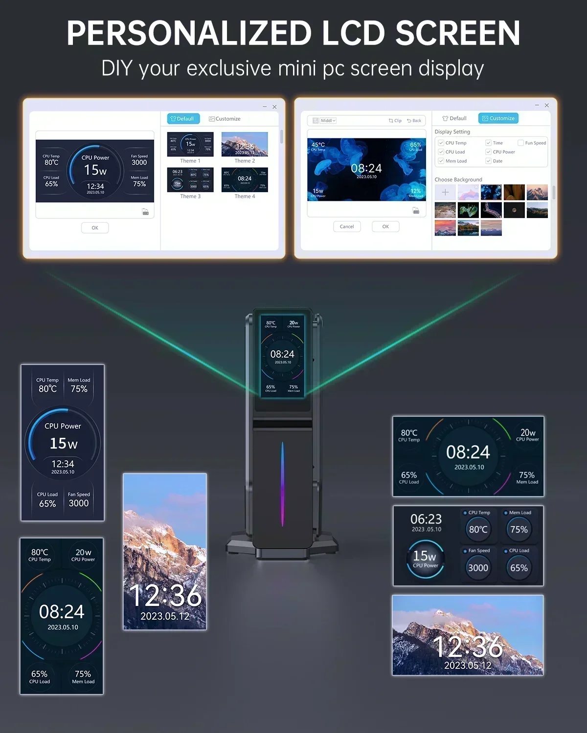 SZBOX Alder Lake-N N97 / Twin Lake N150 كمبيوتر صغير يفوز 11 DDR4 3200M M.2 NVME SSD WIFI 6 BT 5.2 4K @ 60 هرتز HD 12V 4A PK N100 Mini pC