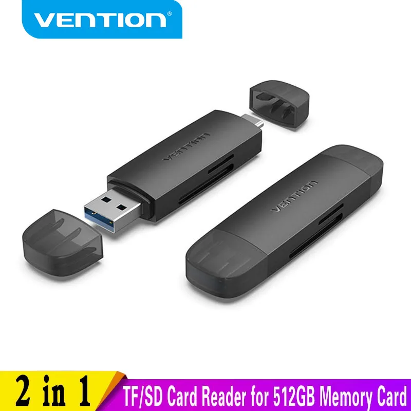 Vention NEW Card Reader for PC Memory Card USB 3.0 2.0 to Micro SD TF Adapter Laptop Accessories Multi Smart Card 2 in 1