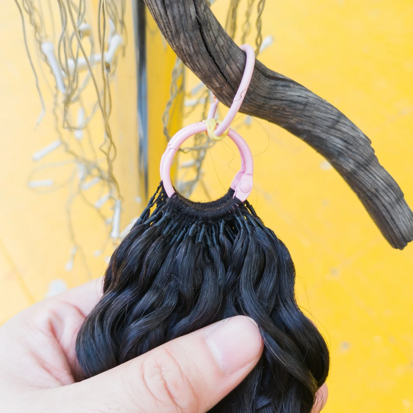 حزم شعر بشري كروشيه مجعدة مفصولة مسبقًا غير معالجة عذراء 100% وصلة إطالة شعر طبيعي 100 جرام/وحدة للنمط البوهيمي