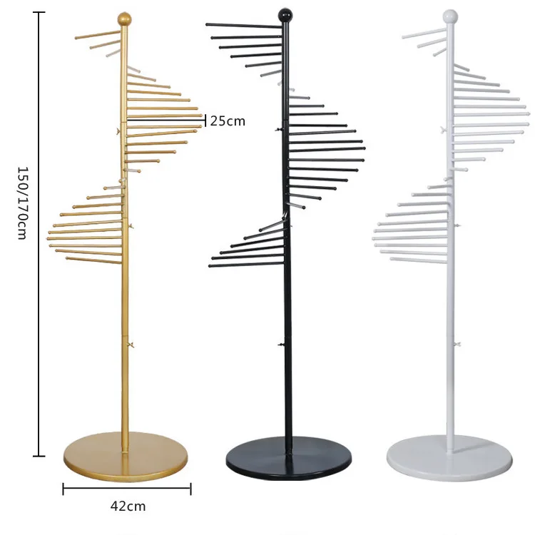 

Стойка для женских шарфов, витрина для шелковых платков, напольная стойка для хранения и демонстрации одежды Mao Jun, стойка для одежды от пола до потолка