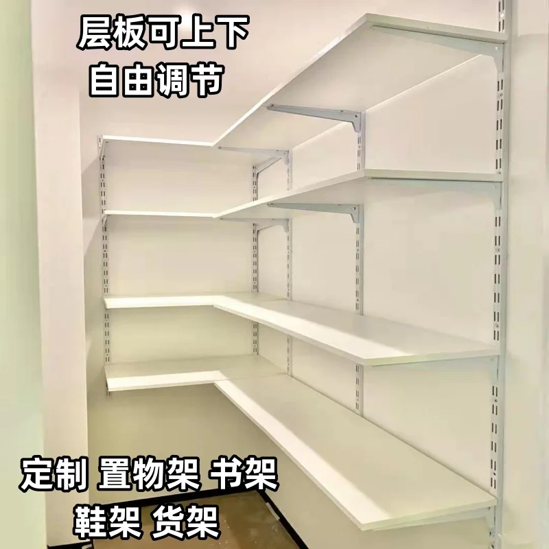 

Custom. [12000-Person] Customized Wall Shelf Wall-Mounted Adjustable Partition Bookshelf Commercial Wall-Mounted Shel