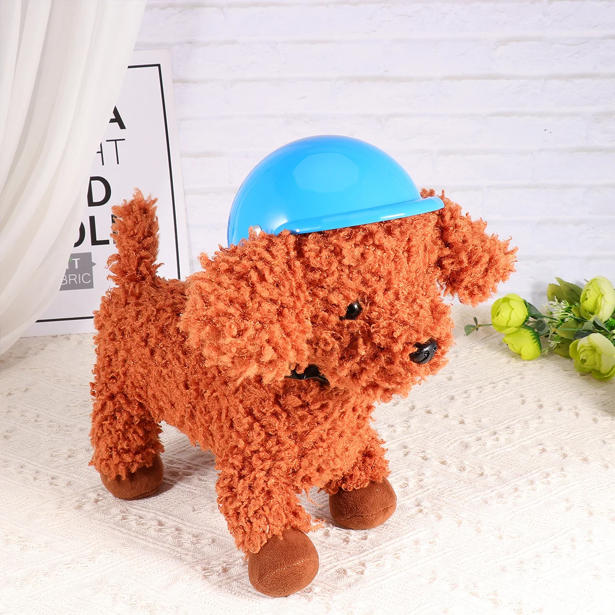

1Pcs Pet Safety Hat Puppy Dog Sun Rain Protection Durable Practical Blue 5 Inches Soft Padded Pet