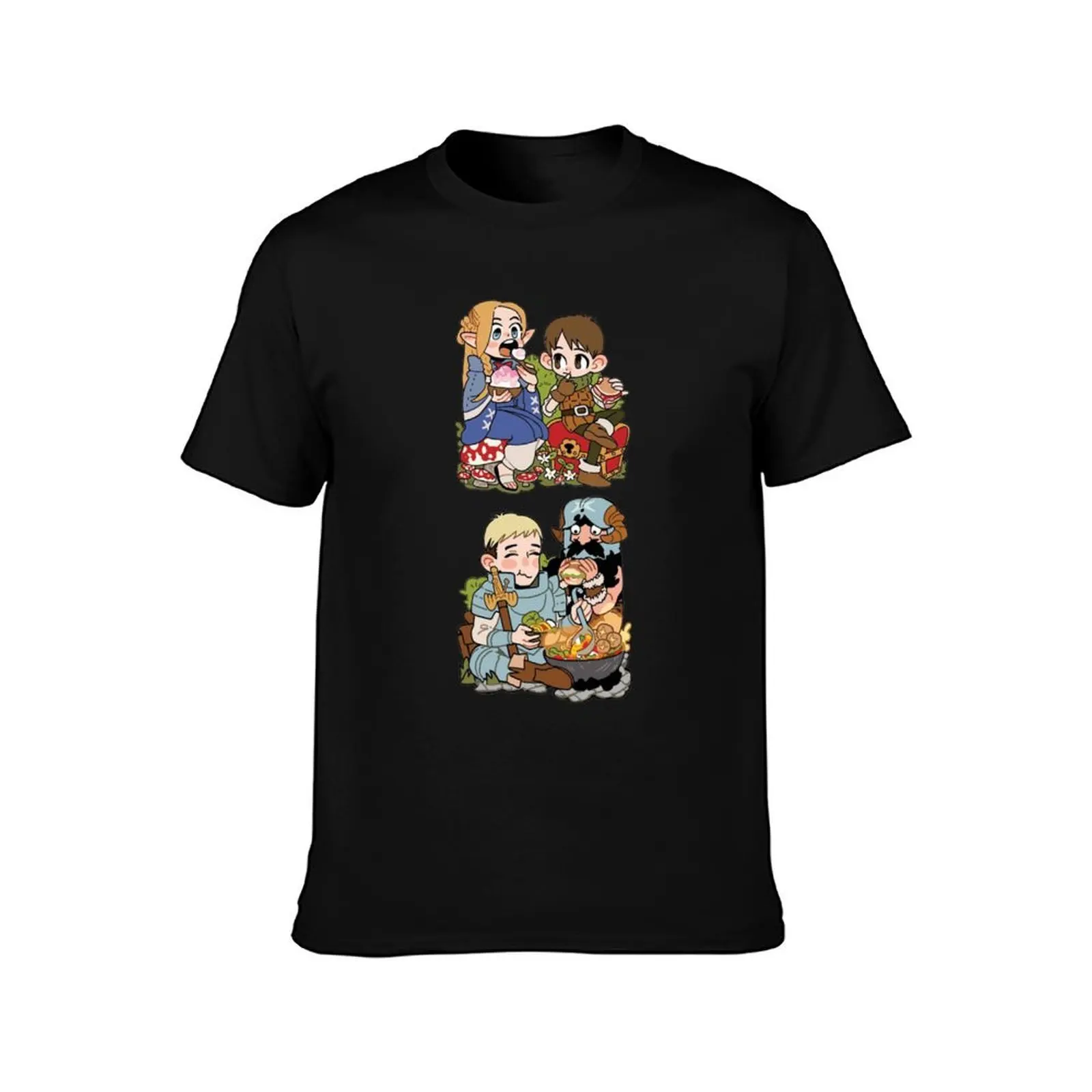 Dungeon Meshi Let's Eat T-Shirt Quick Dry Training Short Sleeve Tee