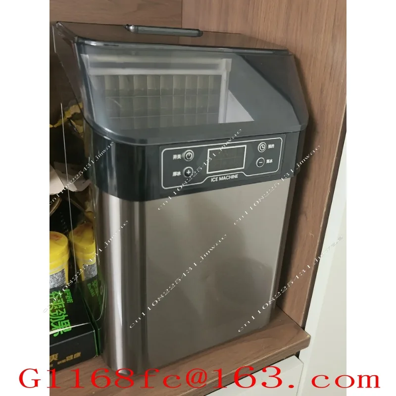 Cube Shape Automatic Electric Ice Maker Stainless Steel Housing Large Capacity Mini Ice Making Machine For Home Part