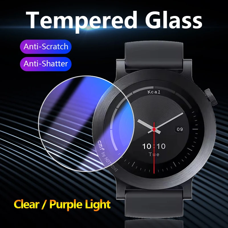

For CMF Watch 3 Pro 2 3Pro Ultra Clear / Anti Purple Light 2.5D 9H Tempered Glass Guard Film Screen Protector