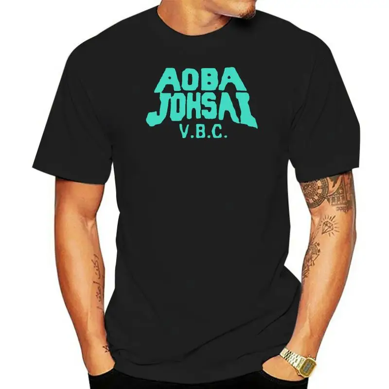 Printed Men T Shirt Cotton tShirt O-Neck Short-Sleeve New Style Aoba Johsai VBC Practice Shirt in Teal Seijou Women T-Shirt