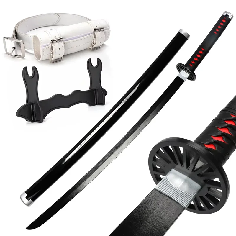 Épée de samouraï Cosplay Demon Slayer Katana, faite à la main, 104cm, Tanjiro en bois, à collectionner avec différents Styles