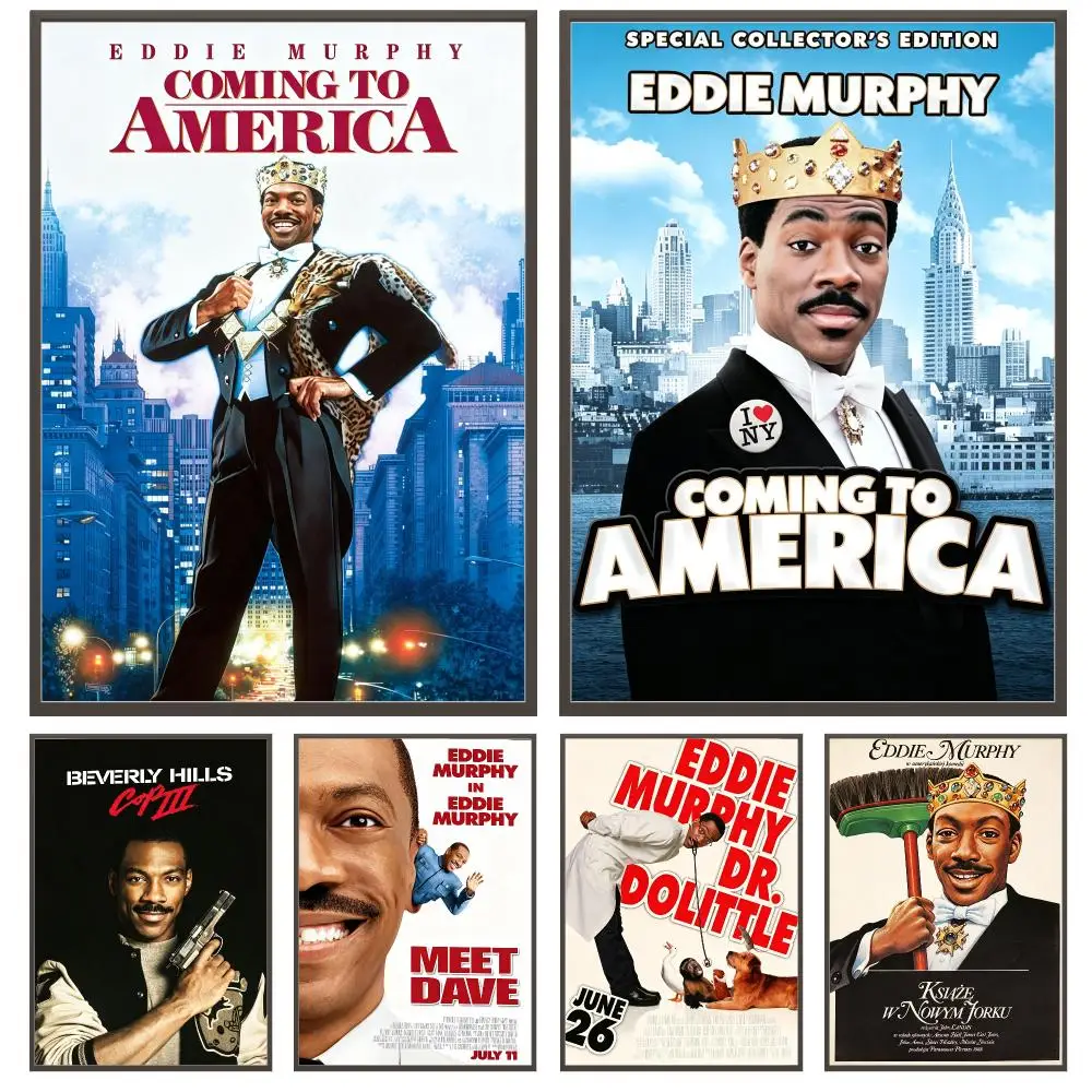 music Eddie Murphy Poster Poster HD Waterproof Self Adhesive Wall Art Print Decor for Bedroom Living Room Gift