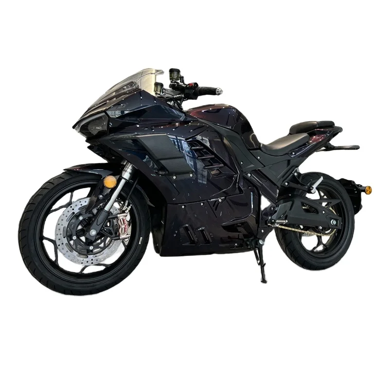 Stlf 8000W Belt Drive Mid Drive Motor 160km/h Amazing Speed Racing Electric Motorcycle For Sale