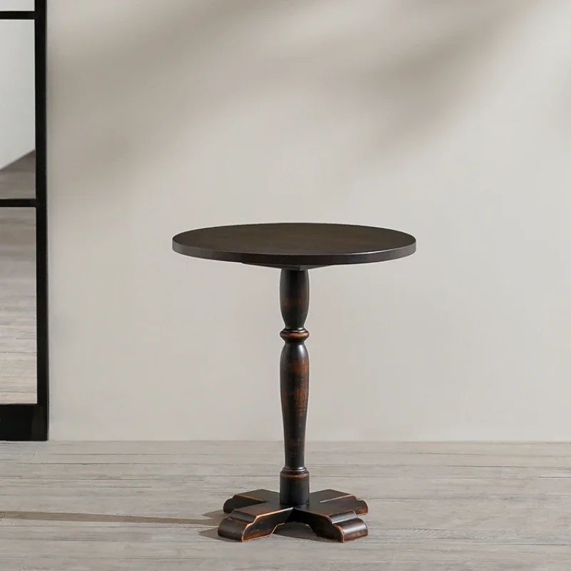 

Small round table retro round edge coffee table furniture