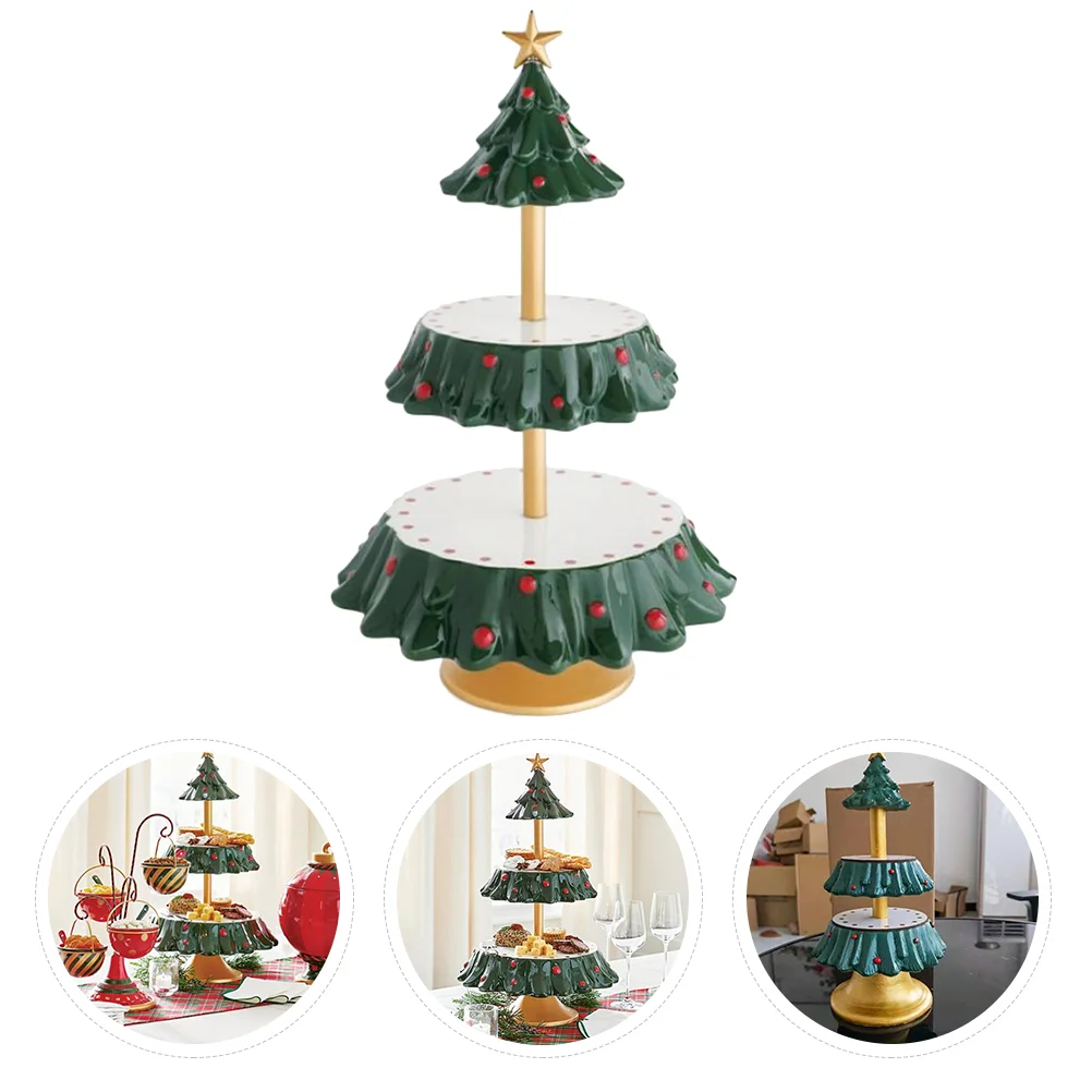 Rack de lanche, torre de exibição de frutas, suprimentos para festa de natal, suporte para cupcake, ornamento, prateleiras de sobremesa de casamento, servir árvore de natal