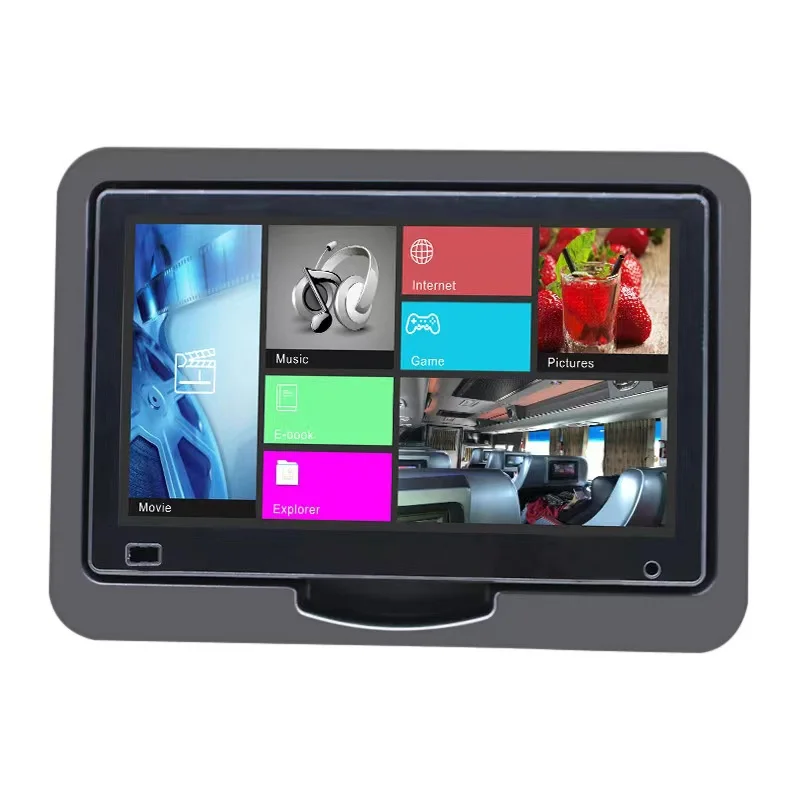 10.1inch android screen Wireless Seat Entertainment System For buses Coaches Train