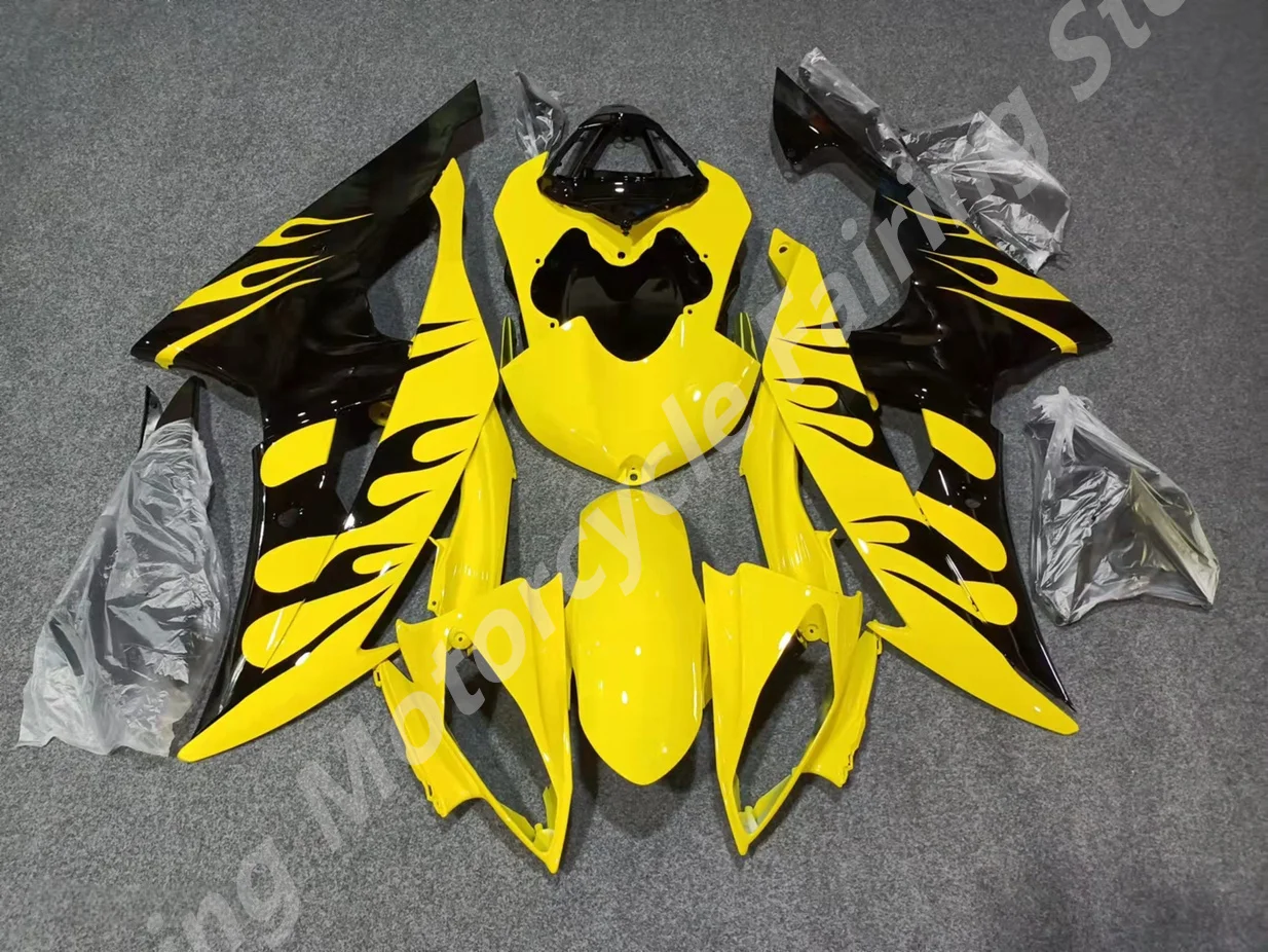 ABS Plastic Fairings YZFR6 08 09 10 11 12 13 14 15 Motorcycle Set Fairing Kit for YAMAHA YZF R6 2008-2015 yellow black